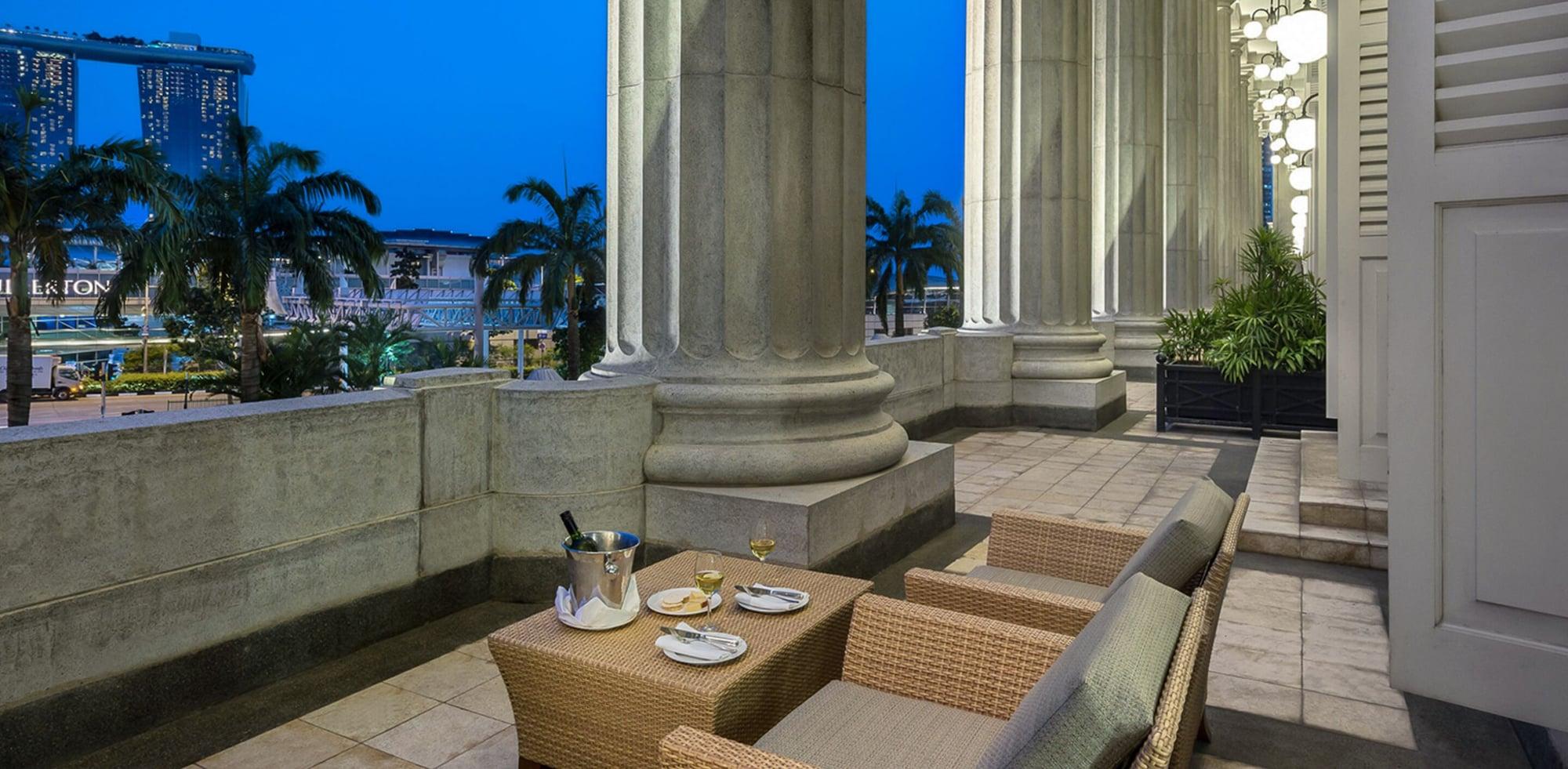 The Fullerton Hotel Сингапур Екстериор снимка The Terrace