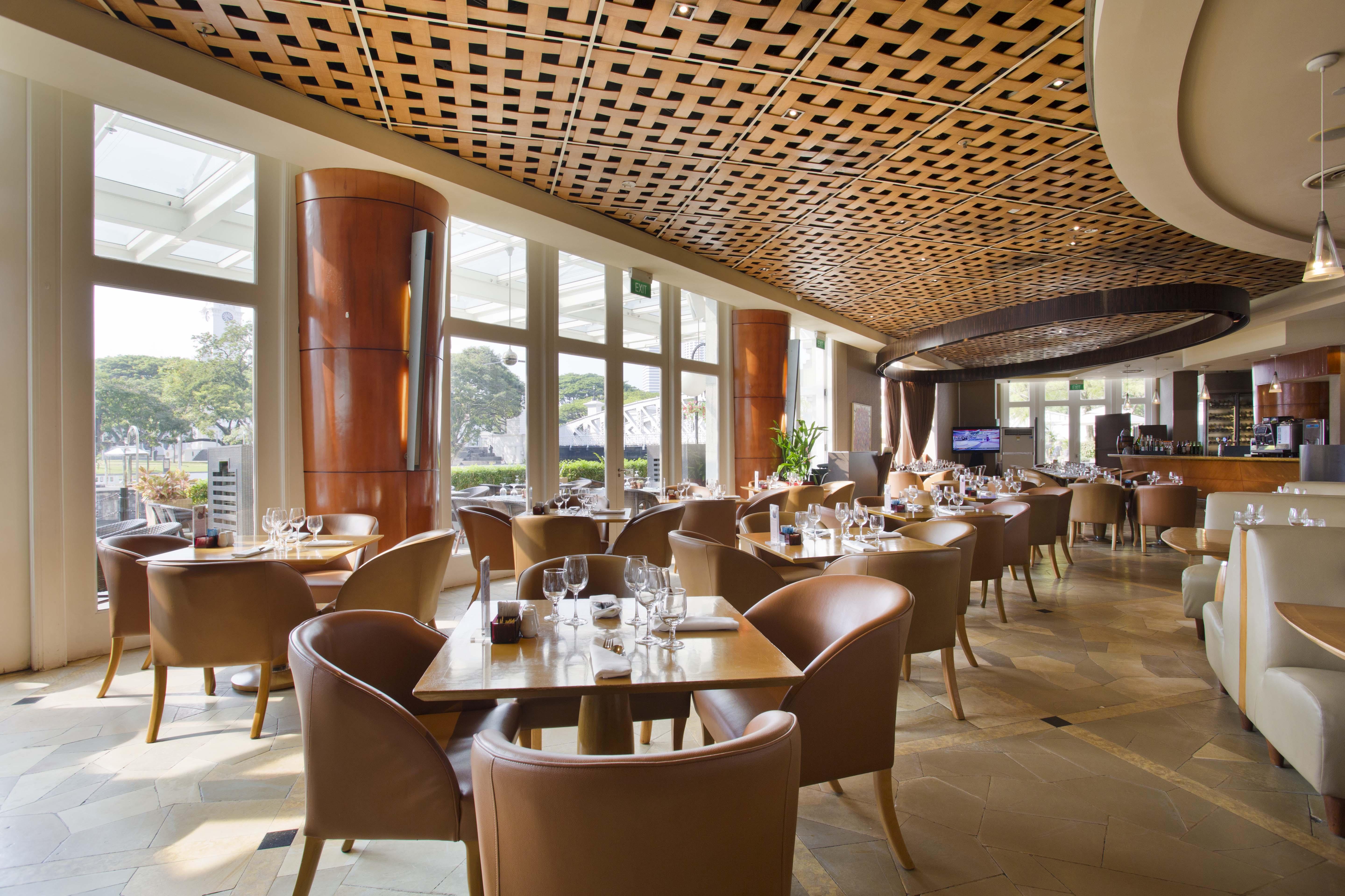The Fullerton Hotel Сингапур Екстериор снимка The interior of the restaurant
