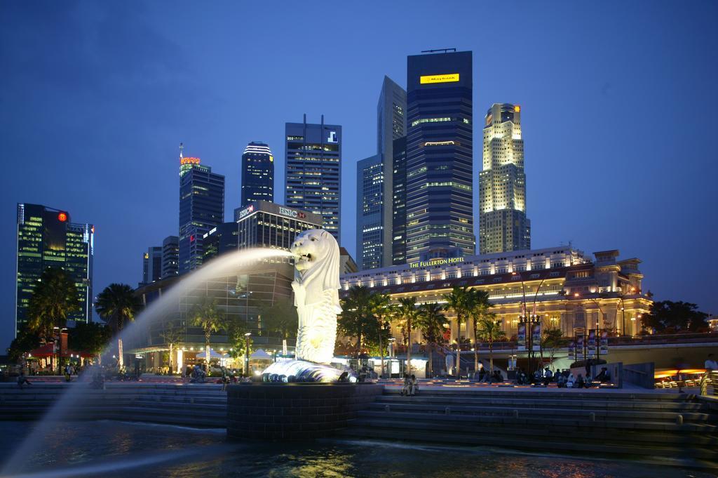 The Fullerton Hotel Сингапур Екстериор снимка Marina Merlion